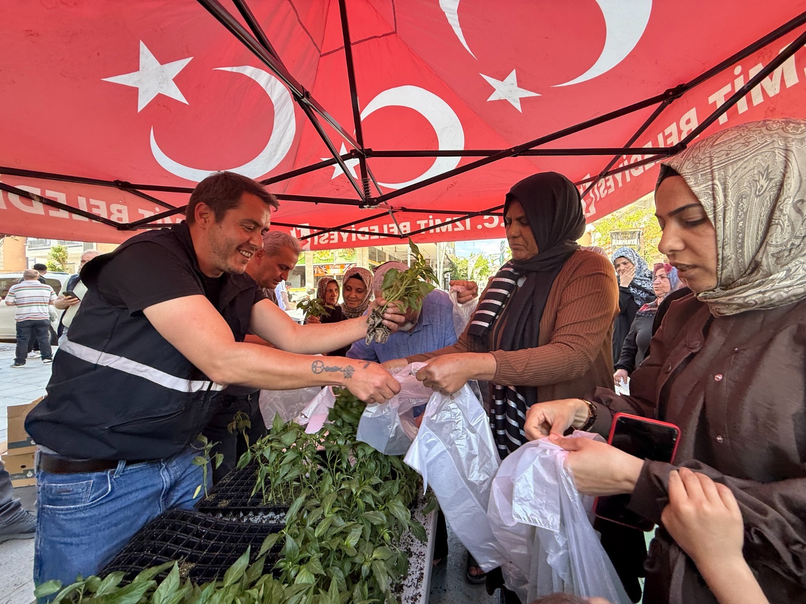 İzmit Belediyesinden halka fide desteği (9)
