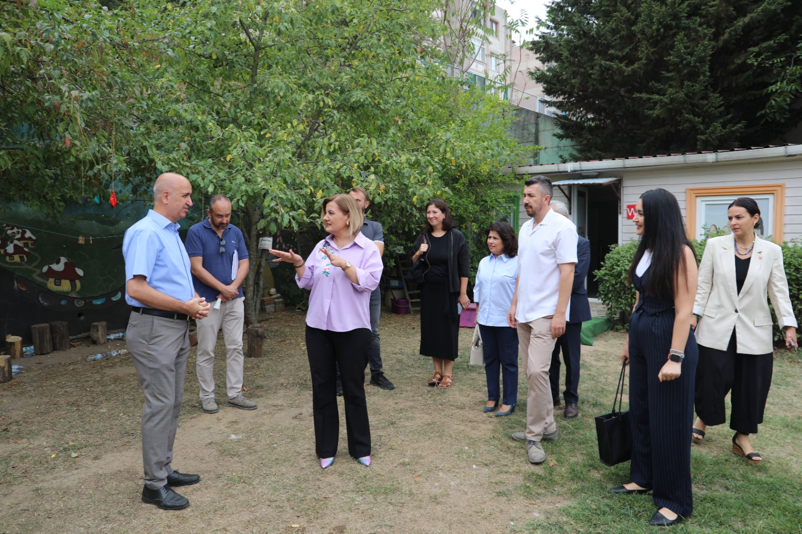 Başkan Hürriyet incelemelerde bulunurken (1)