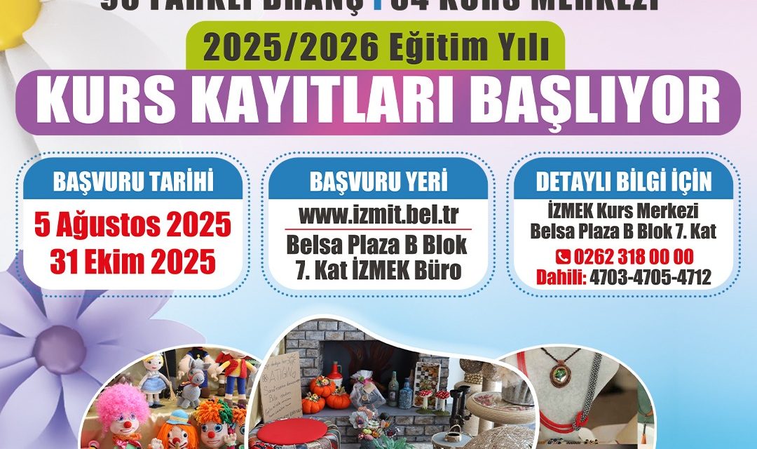 İZMEK YENİ DÖNEM KAYITLARI BAŞLADI