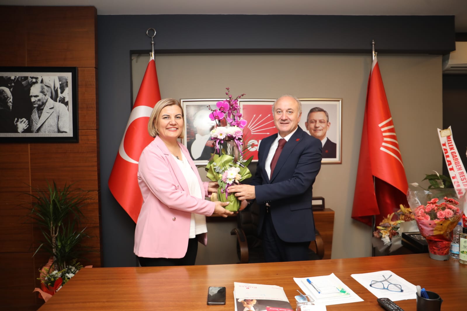 Fatma Baskan'dan CHP Kocaeli Il Baskani Arcan'a hayirli olsun ziyareti (5)