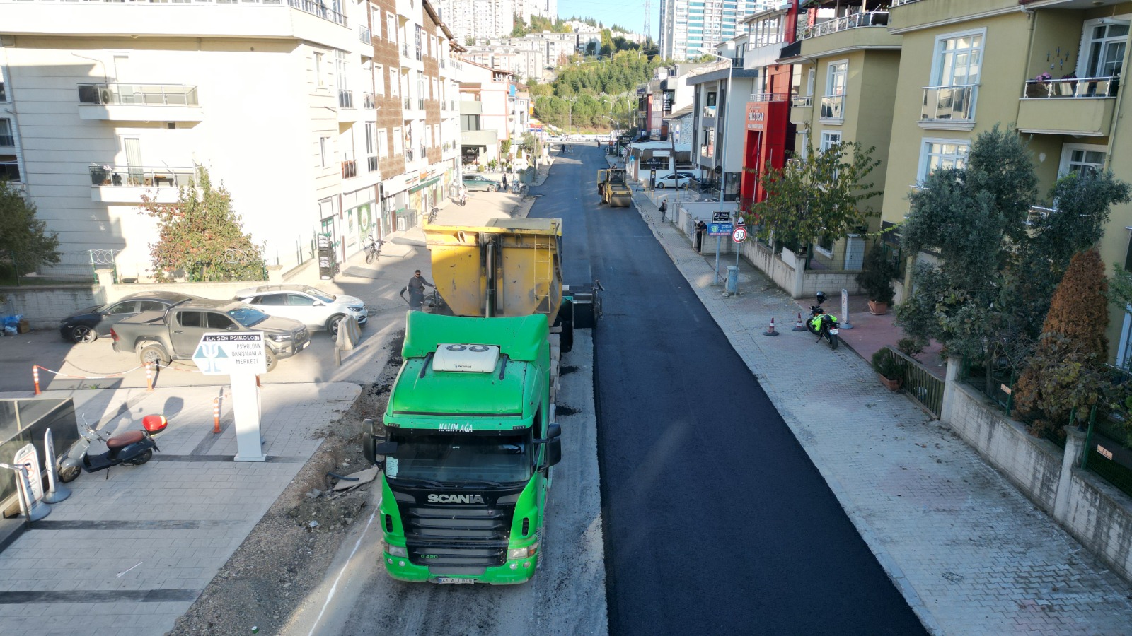 İzmit Belediyesinden Alikahya’ya konforlu ve güvenli yol düzenlemesi (14)