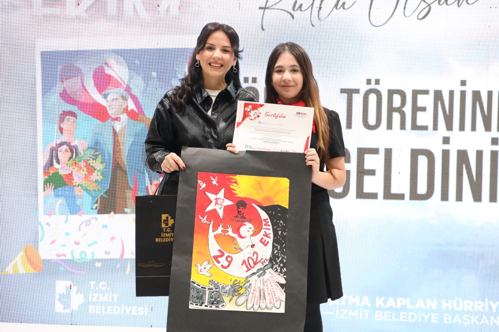 Ortaokul kategorisinde 3.Eylül Eslem Satir