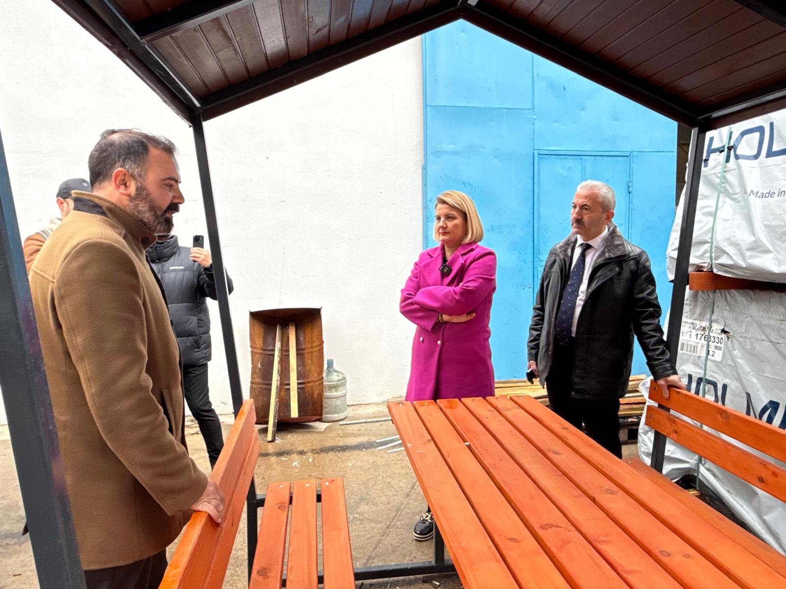 Başkan Hürriyet Park ve Bahçeler Müdürlüğü şantiyesini inceledi (6) Başkan Hürriyet Park ve Bahçeler Müdürlüğü şantiyesini inceledi (6)