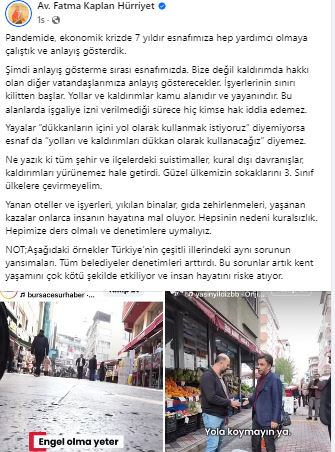 FATMA BAŞKANDAN TÜM VATANDAŞLARA ÇAĞRI