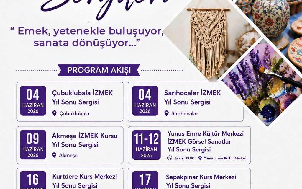 İZMEK YIL SONU SERGİLERİ BAŞLIYOR