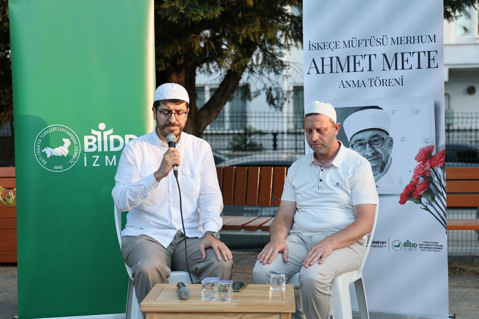 Izmit'te Ahmet Mete'nin mücadelesi dualarla anildi (2)